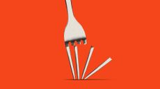 Illustration of a fork with the tines breaking off