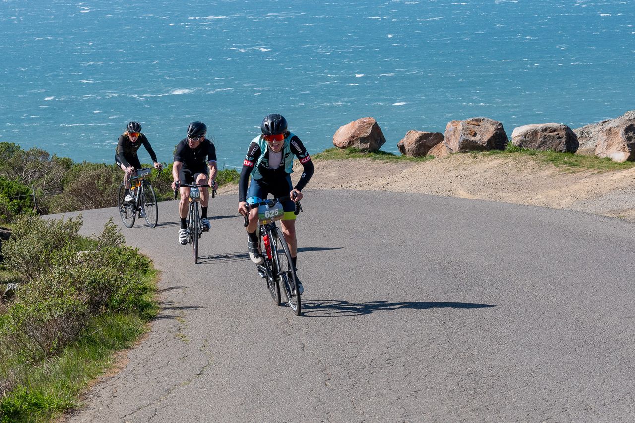 Junior winner Taj Krieger on the move