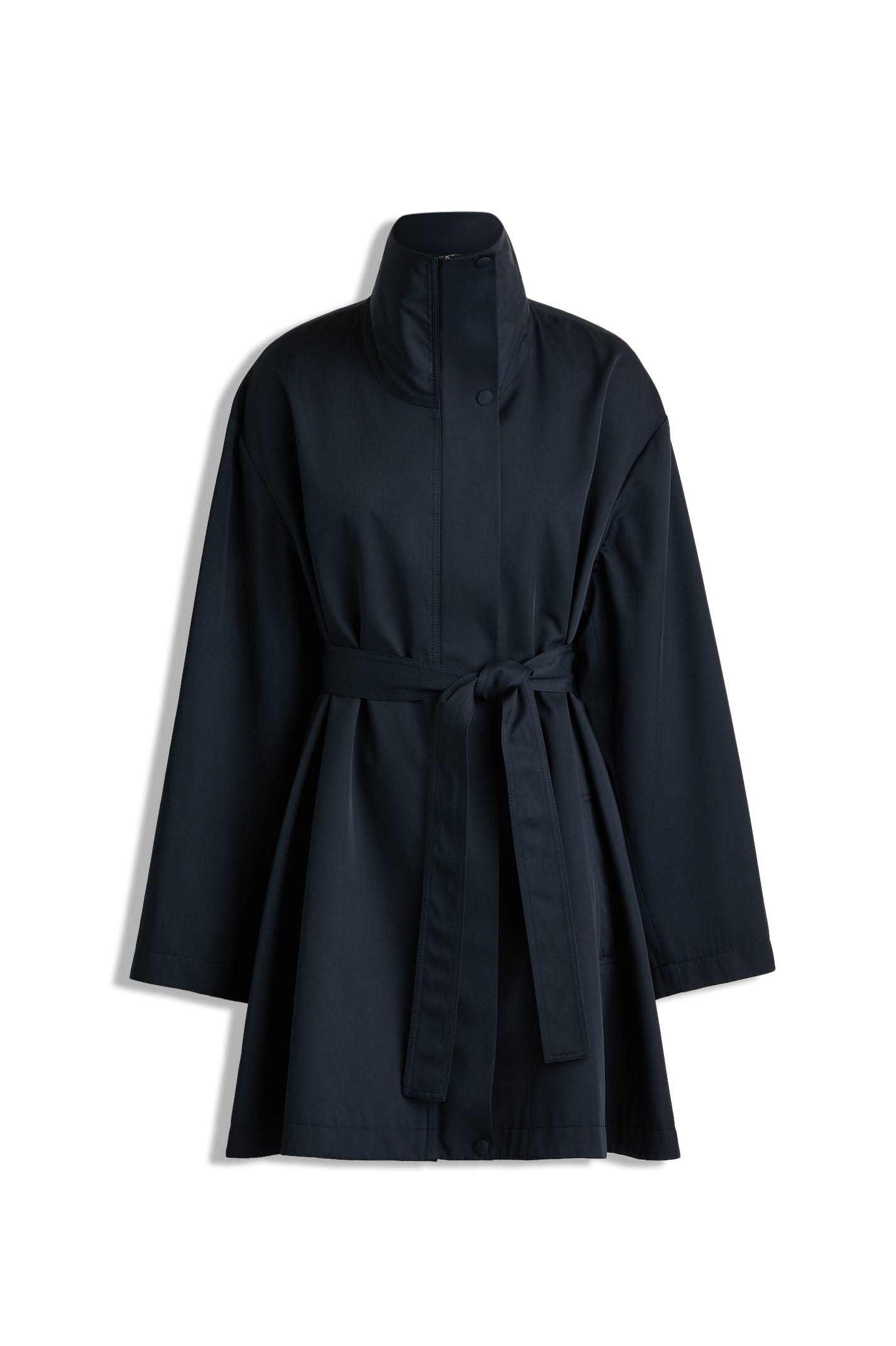 Tech Funnel Neck Parka - Navy