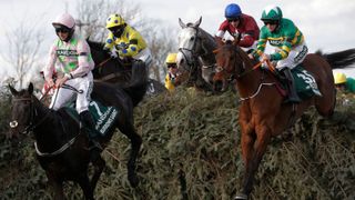 Grand National race in action