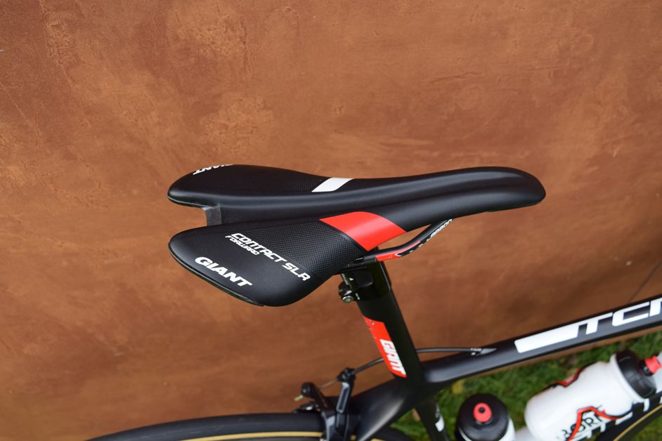 Giant produce the saddle for the TCR attached at the top of the seat mast with a cap