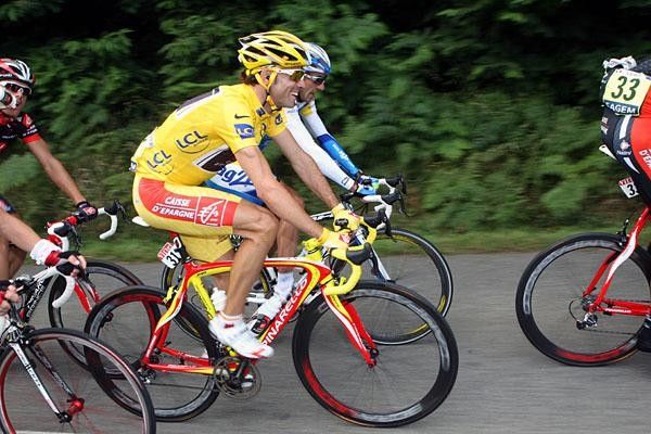 Valverde smiles during the stage and was not too upset to lose the jersey. Less pressure that way.