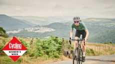 Female cyclist wearing one of the best women's cycling jerseys