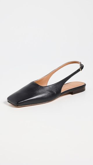 Mansur Gavriel Square Toe Slingback Flats