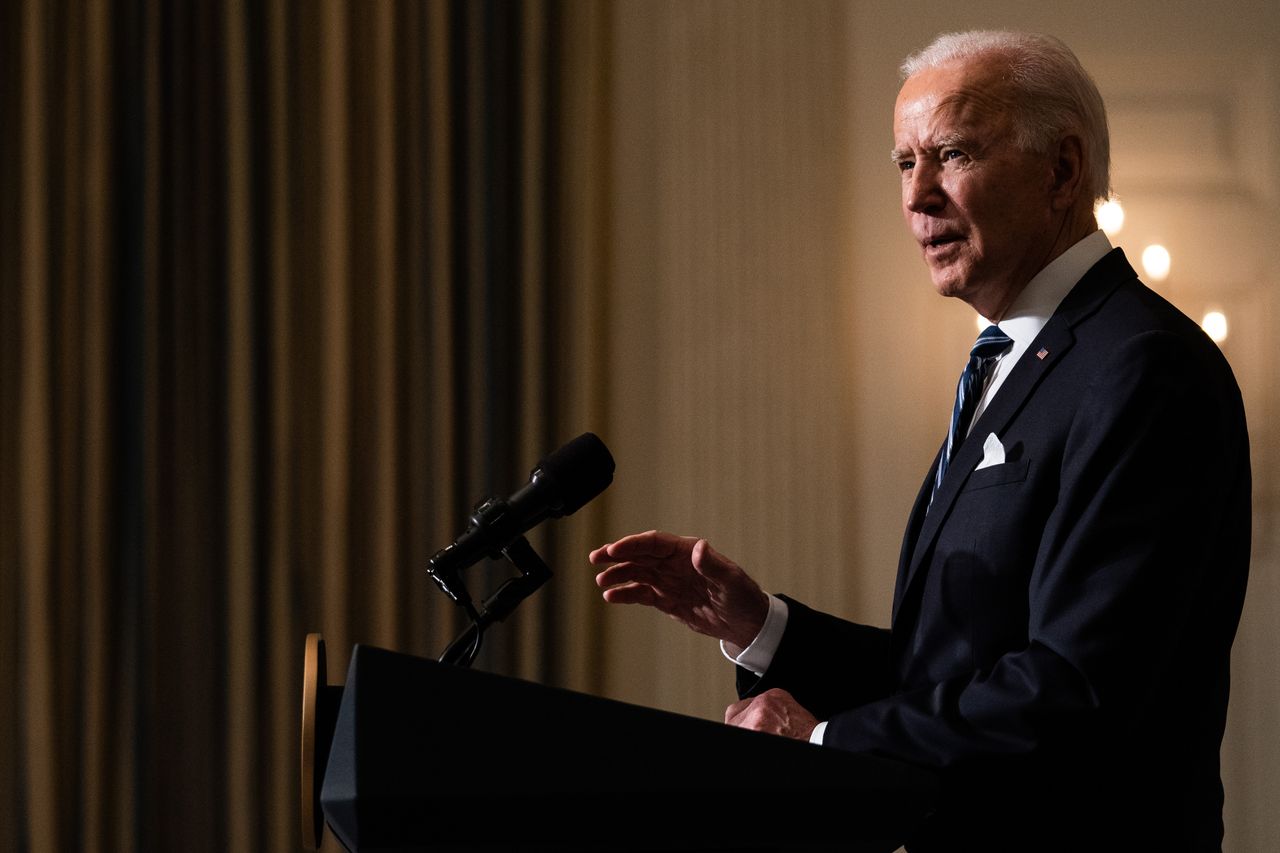 Biden speaks in the White House