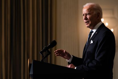 Biden speaks in the White House