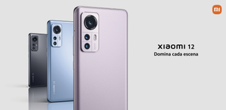 El Xiaomi 12 en los tres colores y con el eslogan de Domina Cada Escena