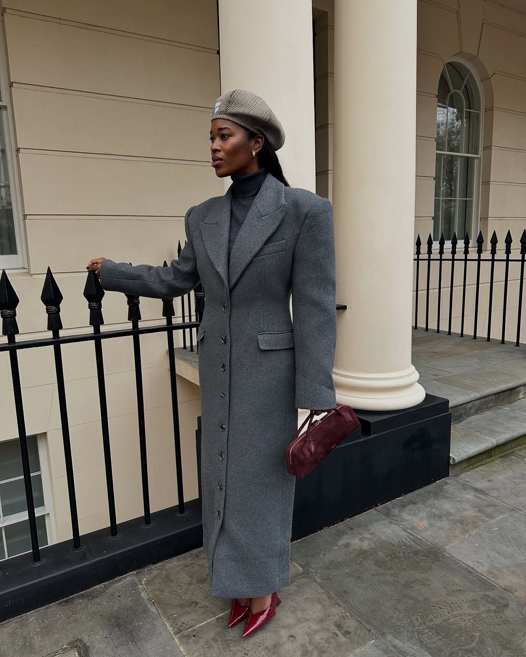 woman wearing wedge heels outfit fall 2025