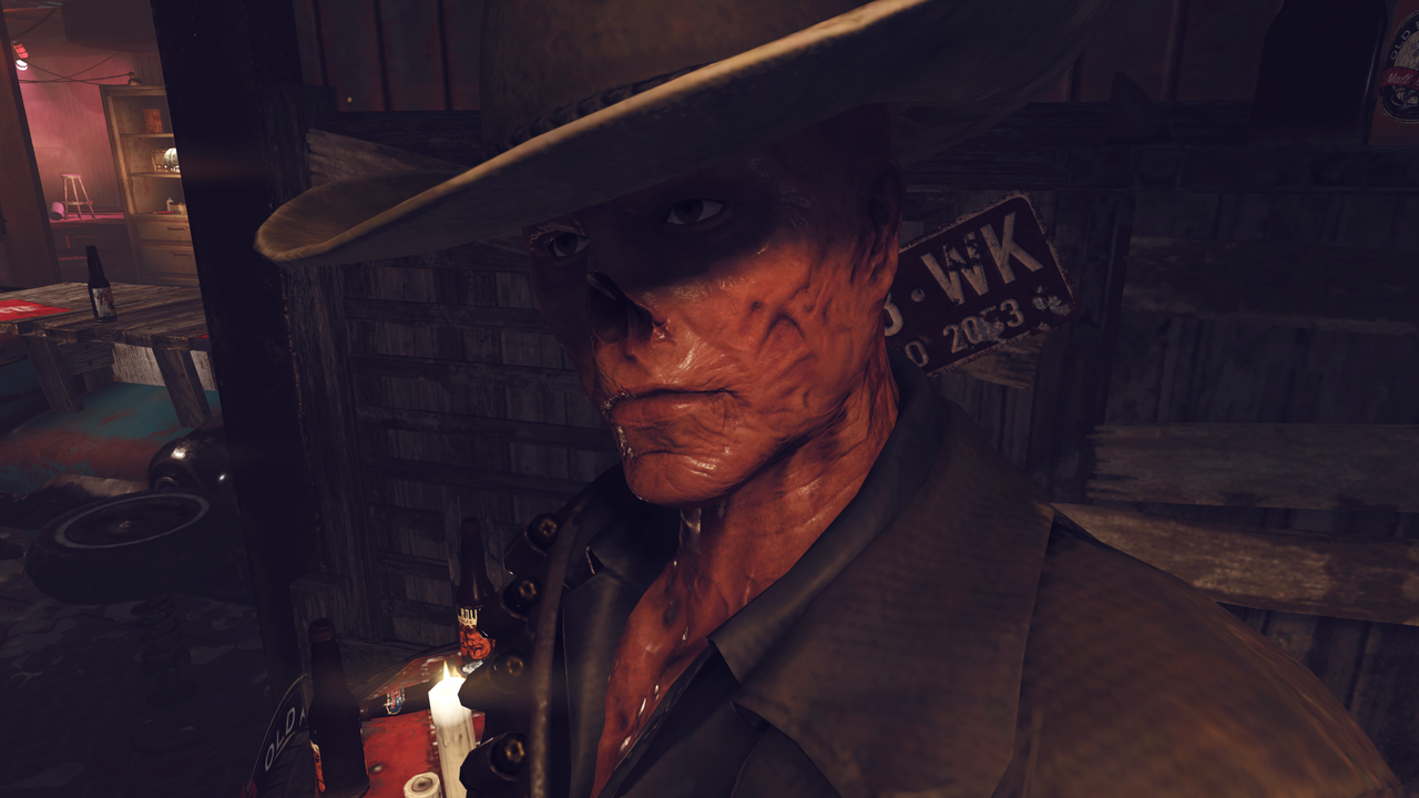 Screenshots from the Burning Springs update in Fallout 76