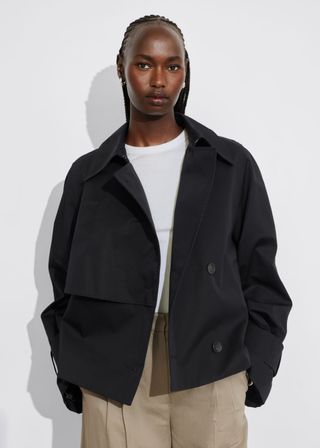 Short Trench Coat Jacket