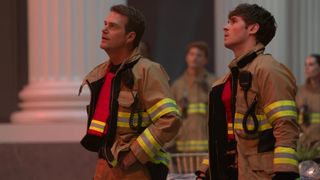Chris O'Donnell and Michael Provost in "9-1-1: Nashville" season 2