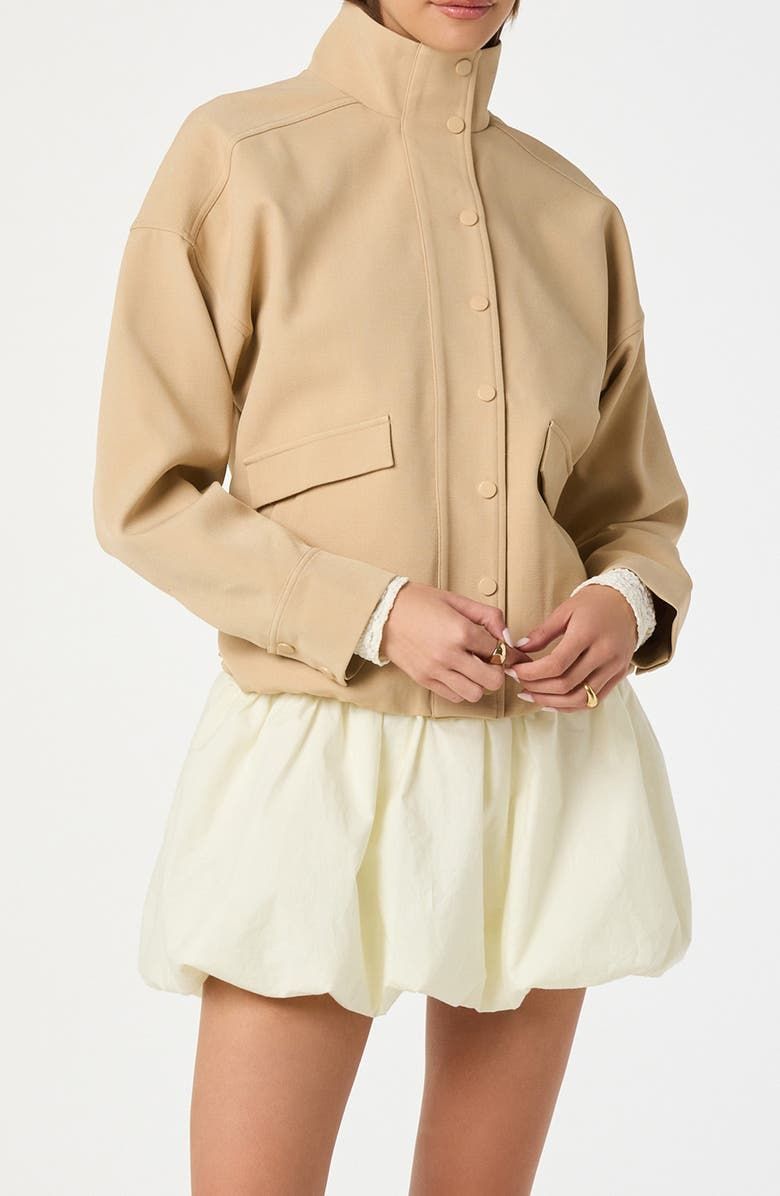 Funnel Neck Bomber Jacket
