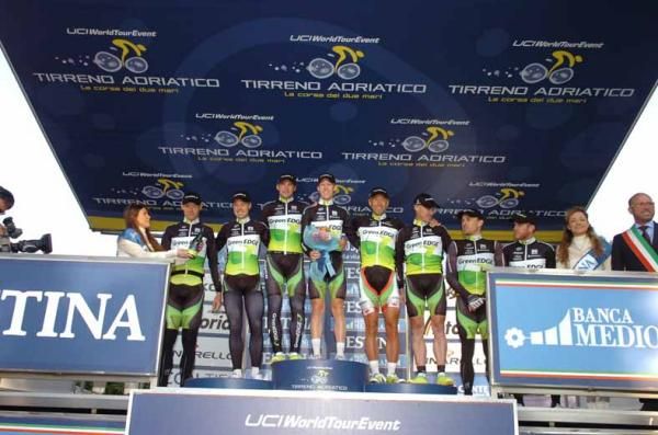 GreenEdge were commanding winners of the team time trial.