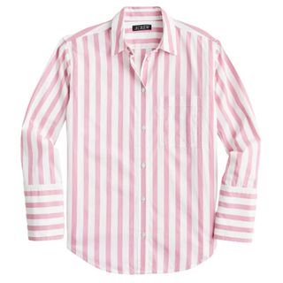 J Crew Garçon shirt in bold stripe cotton poplin