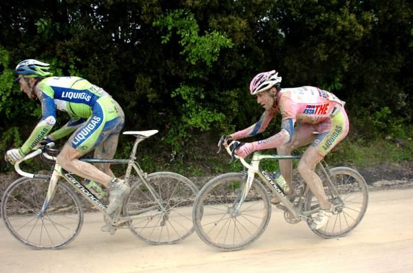 It was a tough day at the office for the Liquigas-Doimo boys
