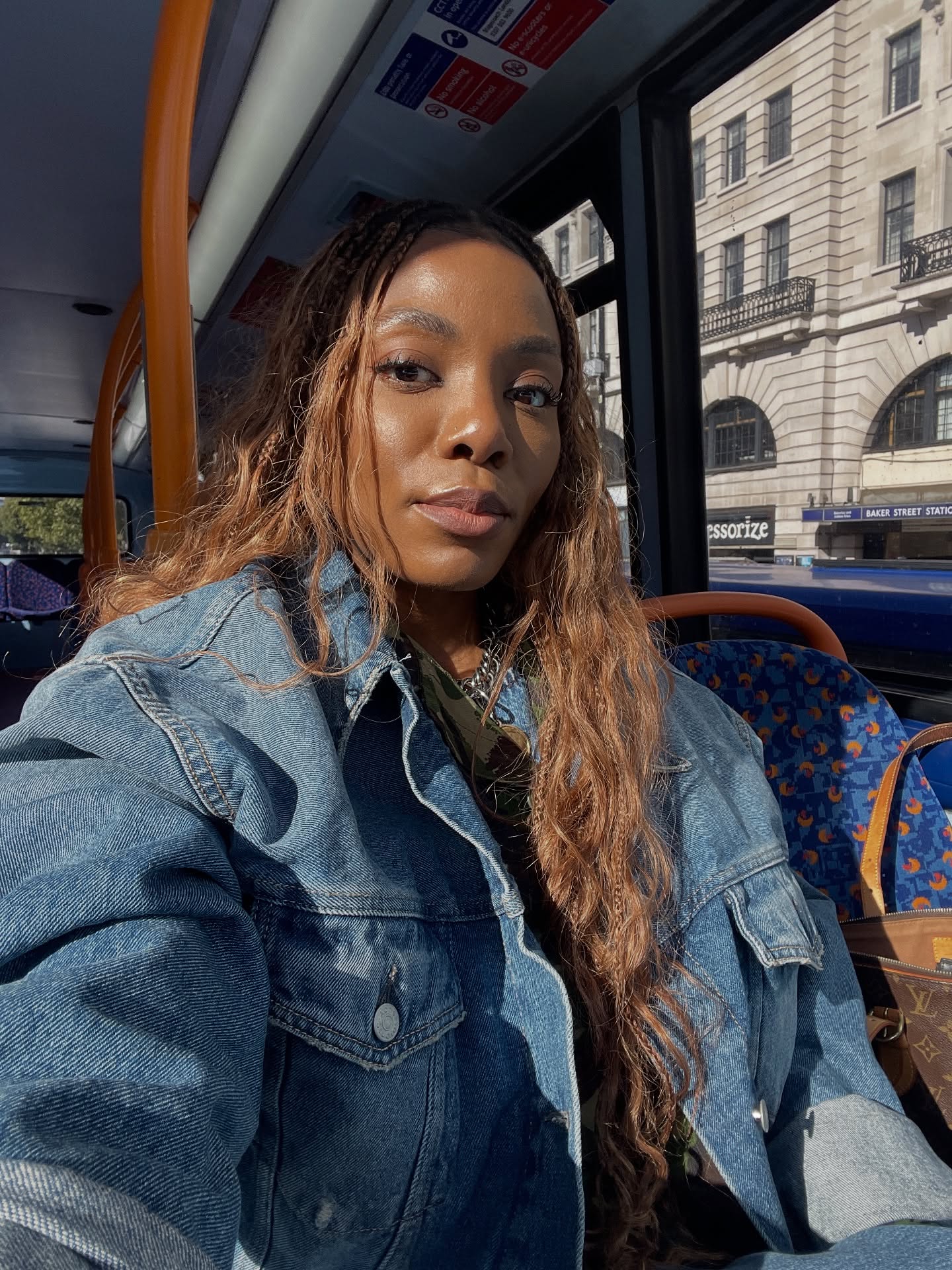 Photo of sunlit copper hair