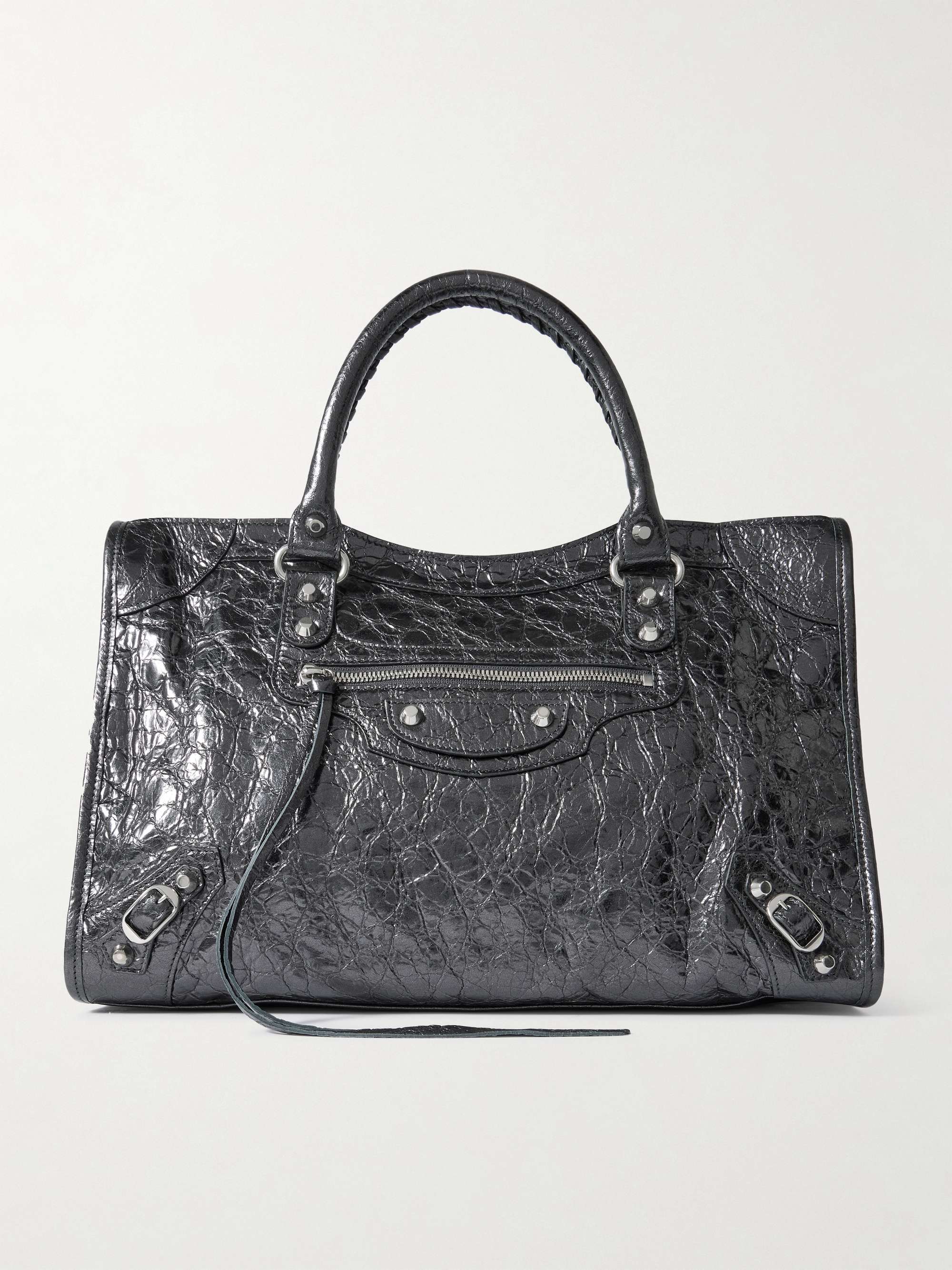 Le City Medium Textured-Leather Tote