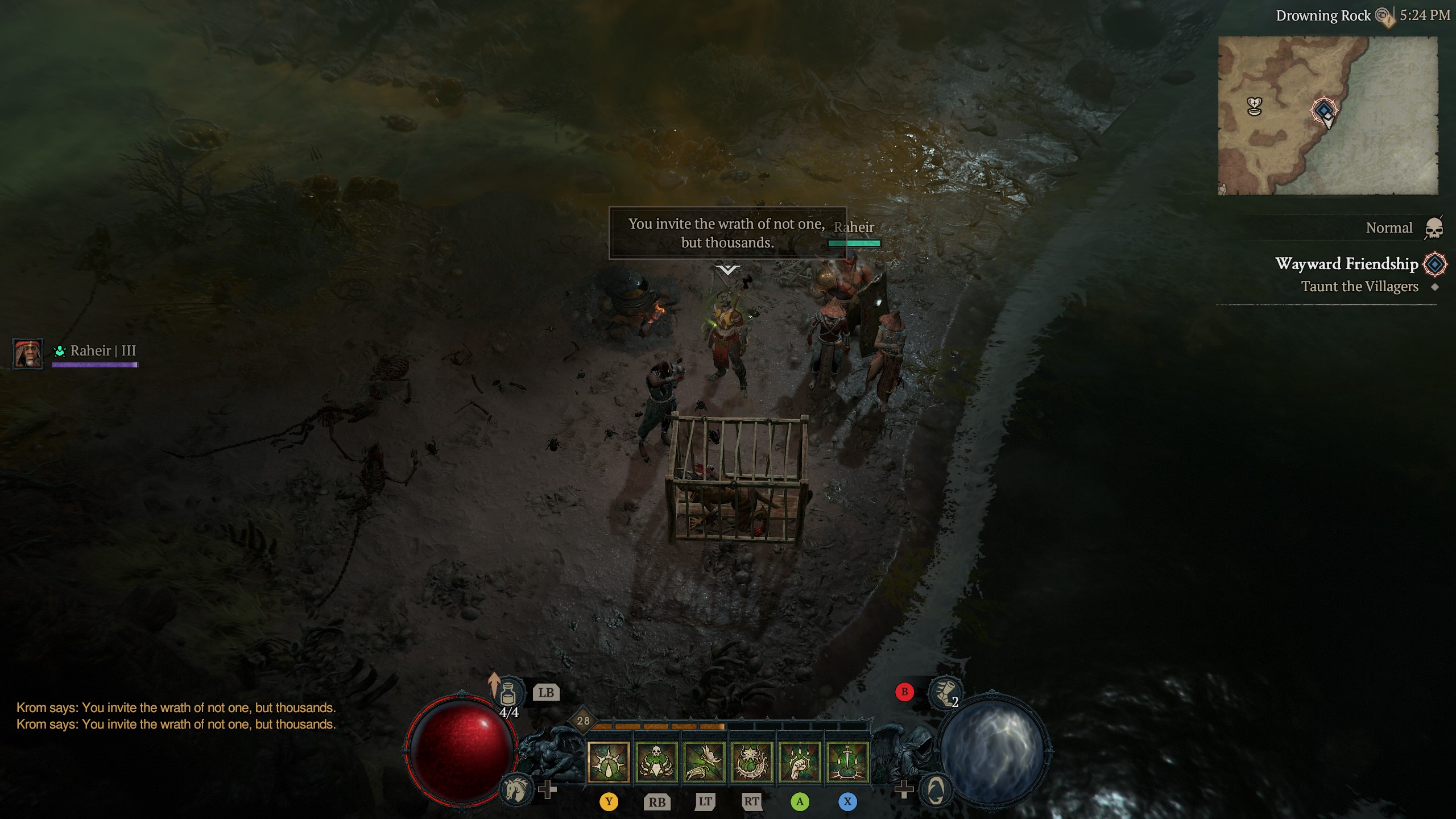 How to taunt the villagers in Diablo 4: Vessel of Hatred