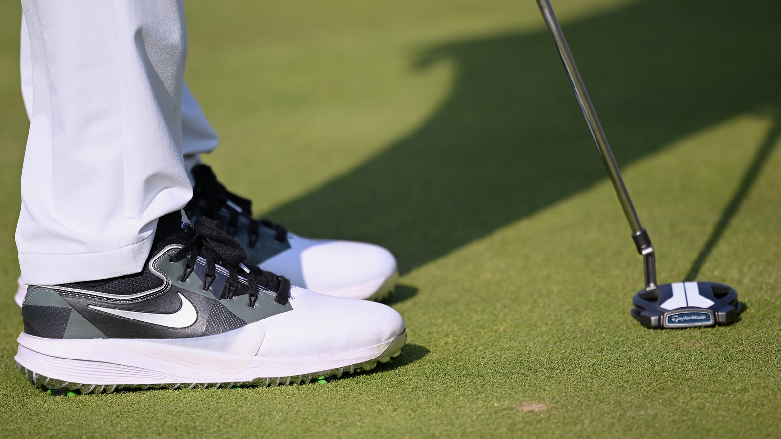 A close-up of the putter used by Scottie Scheffler