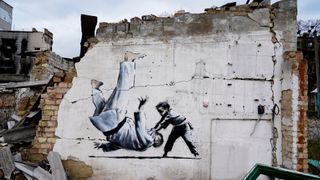 Banksy artwork in Ukraine