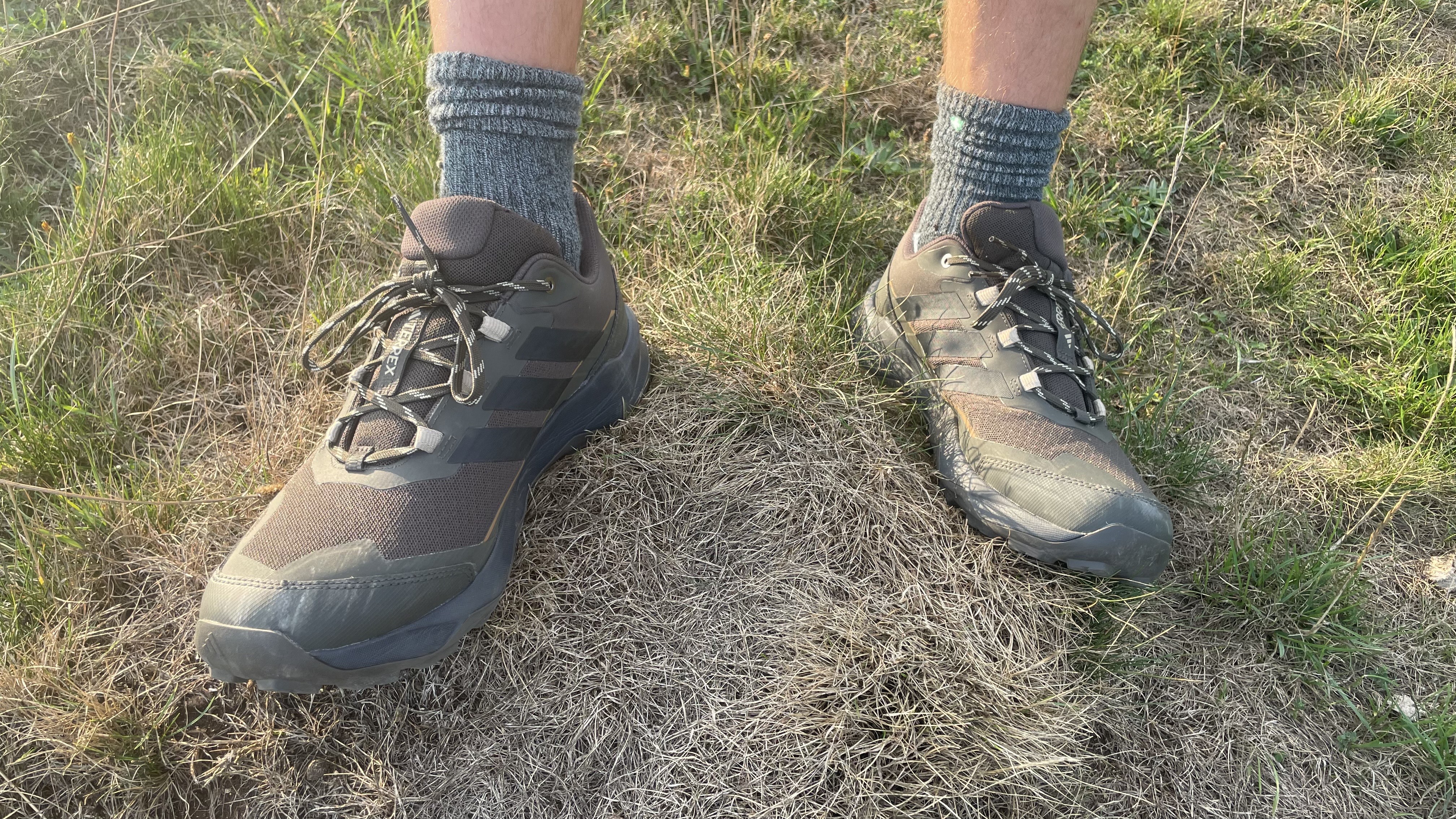 Keela Insect Shield hiking socks being worn on the trails