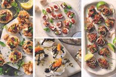 A selection of quick and easy canapes recipes and ideas