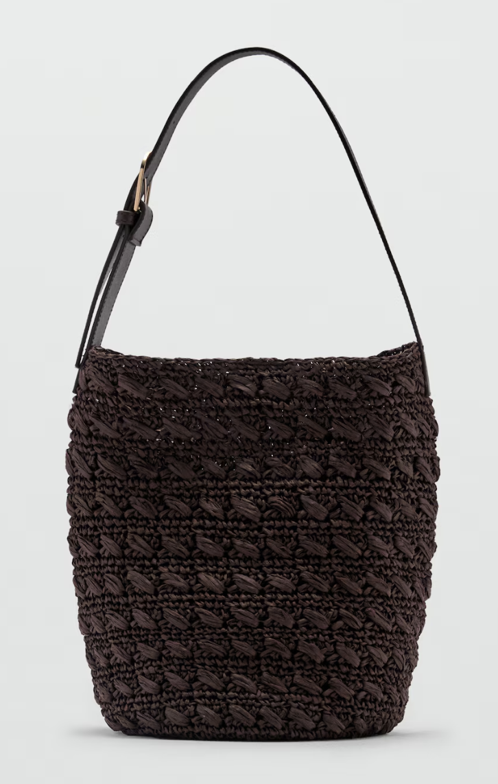 MANGO, Natural Fibre Shoulder Bag - Women | Mango Usa