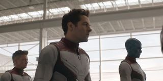 Scott, Clint, and Nebula in their Quantum Suits