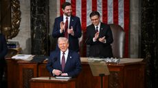 President Donald Trump addresses Congress