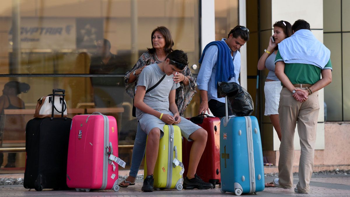 British tourists at Sharm El-Sheikh airport