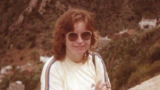 A young Ruth Appleby on a hillside in Long Lost Family.