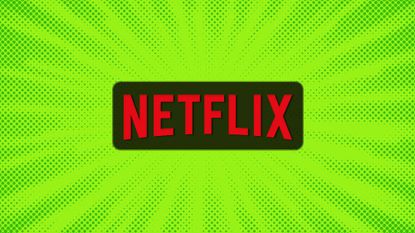 Netflix logo on a green background