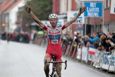 Klaas Vantornout (Sunweb-Revor) wins the Kermiscross Ardooie