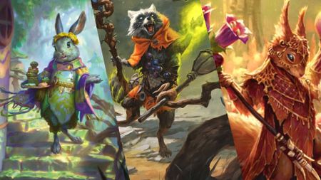 card art from Ms Bumbleflower, Bello, Bard of the Brambles, and Hazel of the Rootbloom