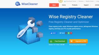 Wise Registry Cleaner Review Listing