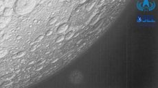 China&rsquo;s Tiandu-2 experimental lunar satellite took this far-infrared image of the moon and Earth (bottom center) on April 8, 2024.