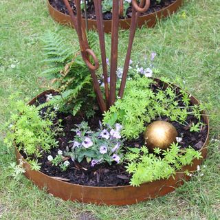 Corten steel planter raised bed at RHS Chelsea Flower Show