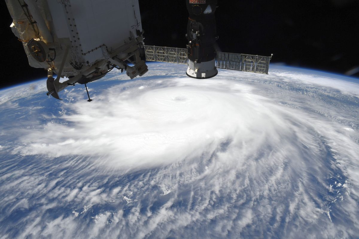 NASA astronaut Chris Cassidy shared this photo of Hurricane Laura from the International Space Station on Aug. 26, 2020.