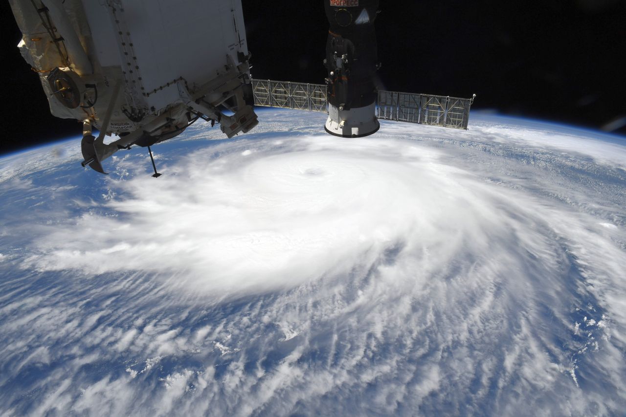 NASA astronaut Chris Cassidy shared this photo of Hurricane Laura from the International Space Station on Aug. 26, 2020.