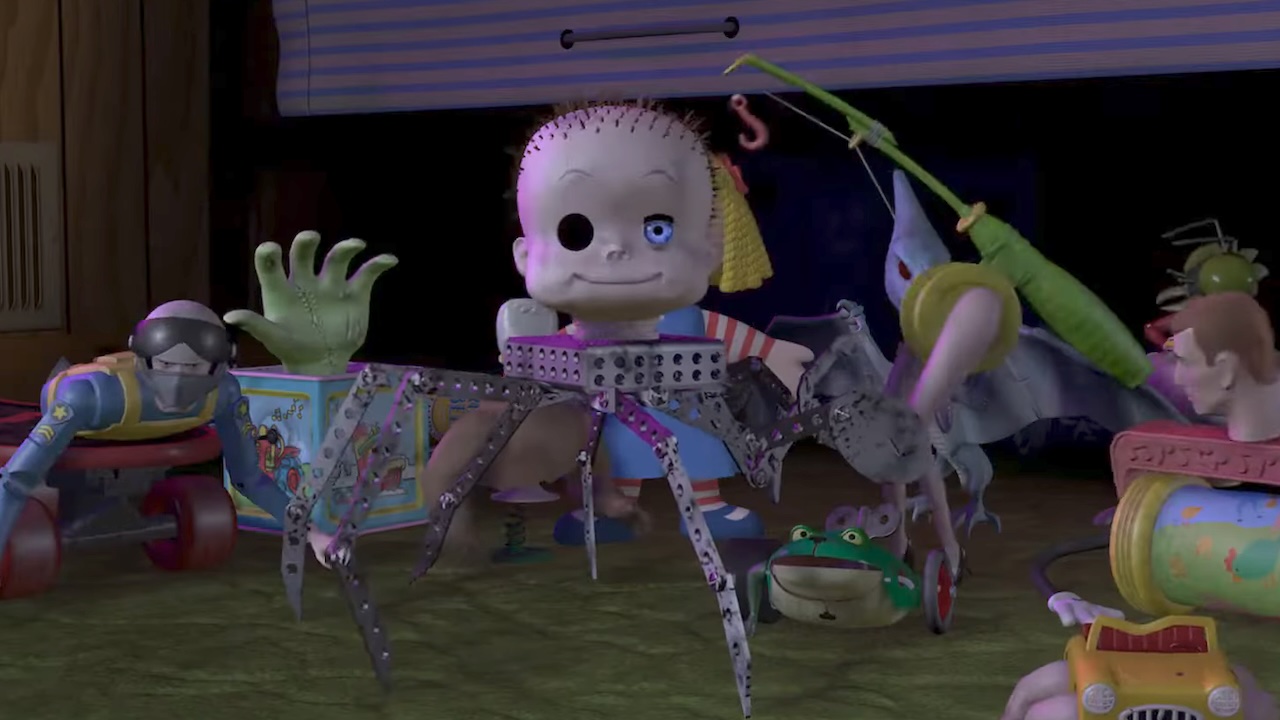 Sid's reconstructed toys in Toy Story.