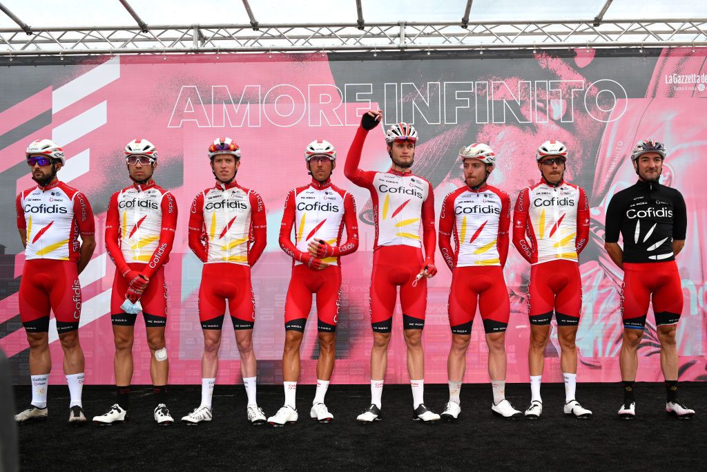 Cofidis line up for stage 12 of the 2020 Giro d’Italia