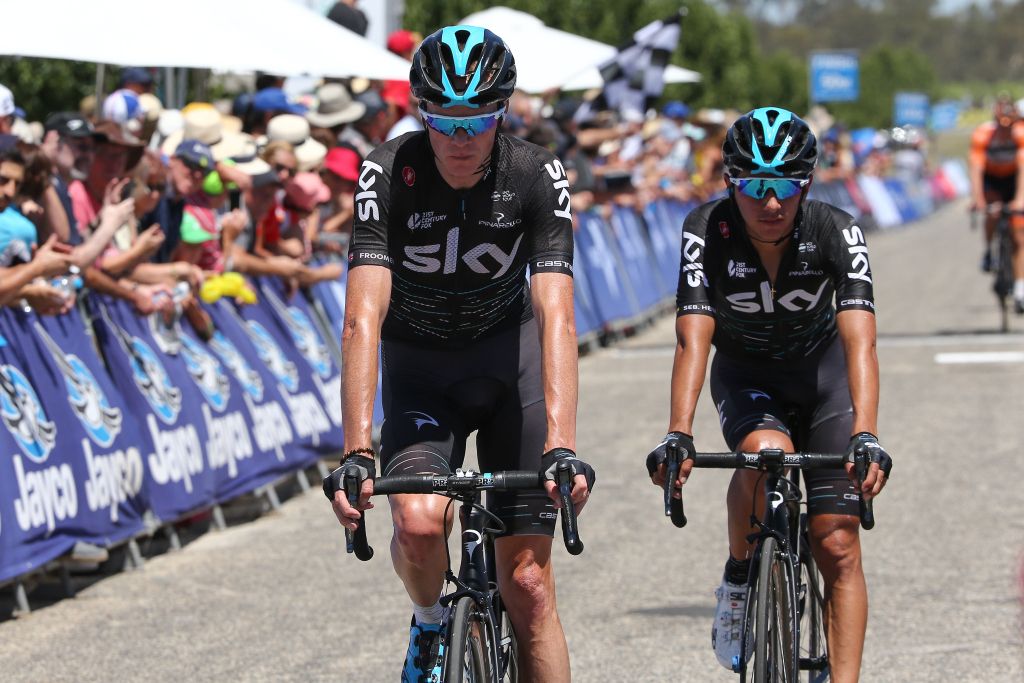 Chris Froome and Kenny Elissonde finish toegther