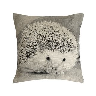 cushion with hedgehog and grey colour