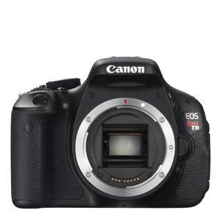 Canon EOS Rebel T3i on a white background