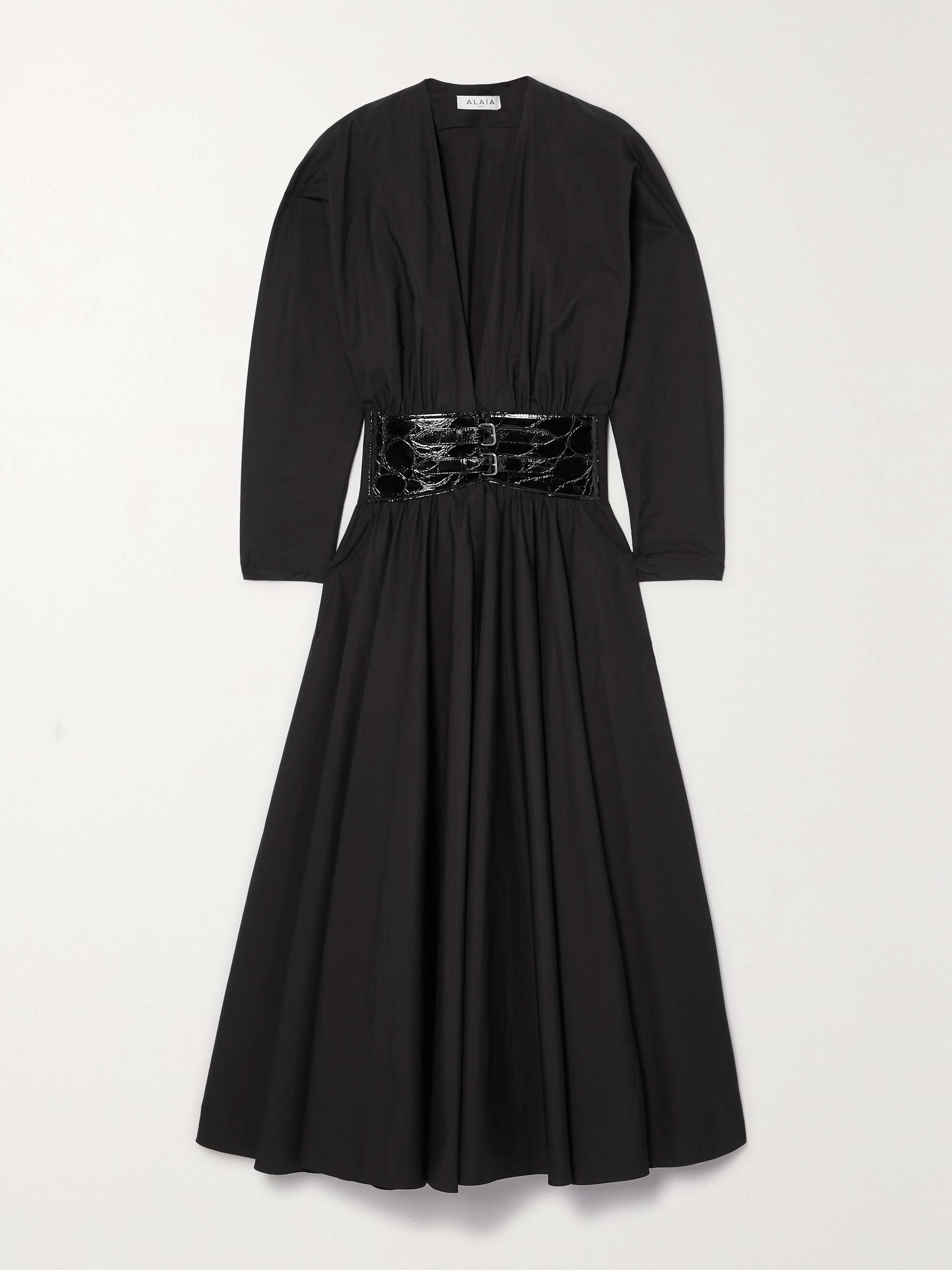 Archetypes Belted Cotton Midi Dress