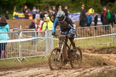 Jessica Stone races to a victory in Innerleithen