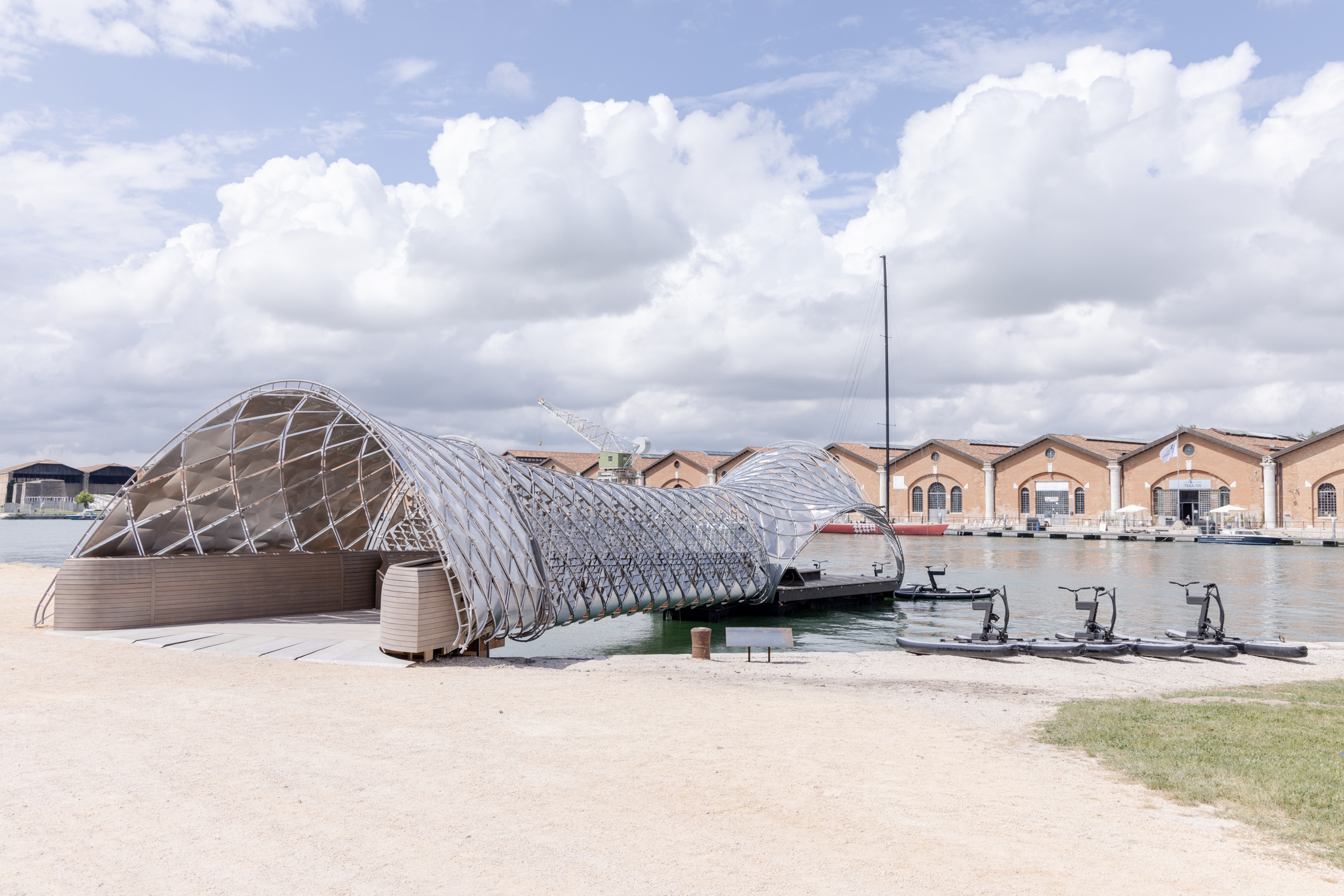 installation views within the arsenale rooms of Intelligens, the main show at venice architecture biennale 2025