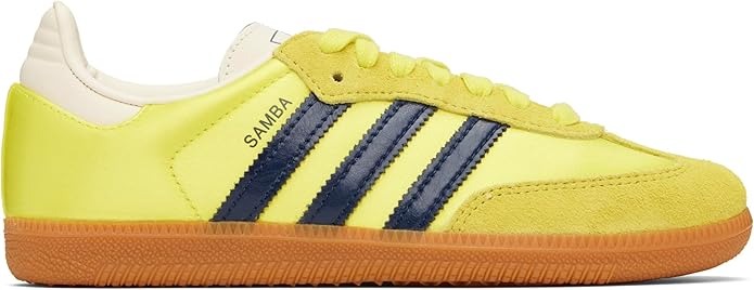 adidas, Adidas Samba Og Womens Sneaker (shock Yellow Night Indigo, 5.5)