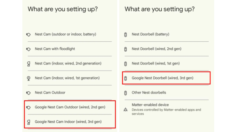 The new Google Nest products showing up in the Google Home app