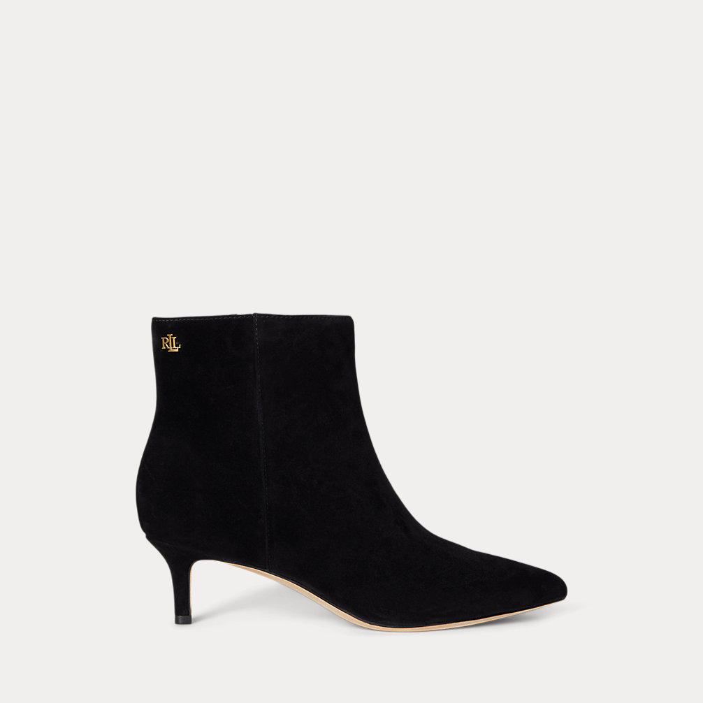 Mckay Suede Bootie Heel